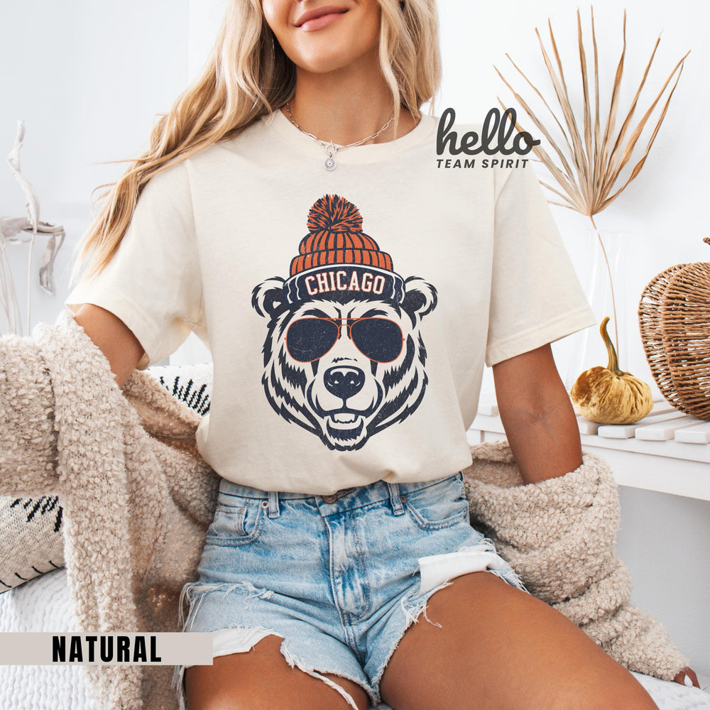 Cute Chicago Onesie, Football Toddler Bear Shirt, Kid Game Day T-Shirt, Funny Chicago Tee, Infant Bear Bodysuit, Football Baby Bear Apparel