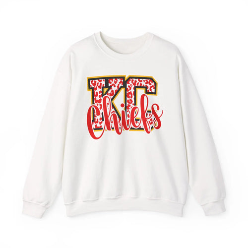 KC Chicks Leopard Varsity Sweatshirt