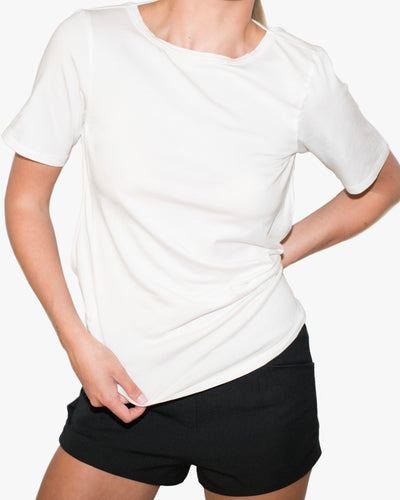 Chiara Backless Top – Black, White & Navy | Limited Edition