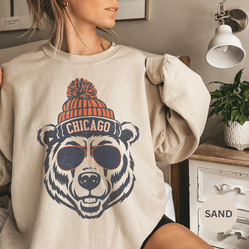 Chicago Beanie Crewneck Sweatshirt
