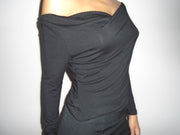 Gisele Cowl Neck Off-Shoulder Long Sleeve Top