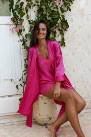 Sienna Camisole & Shorts Set – Fuchsia, Midnight, Pearl, Champagne