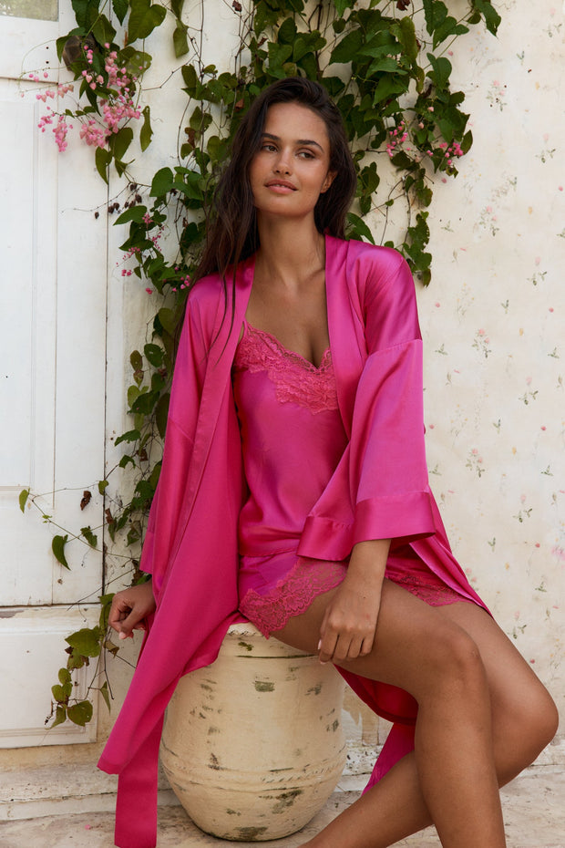 Opulence Robe | Champagne, Pearl, Fuchsia, Midnight