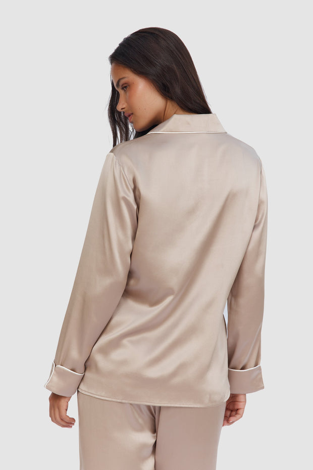 Luxe Signature Pajamas – Pearl, Fuchsia, Midnight, Champagne