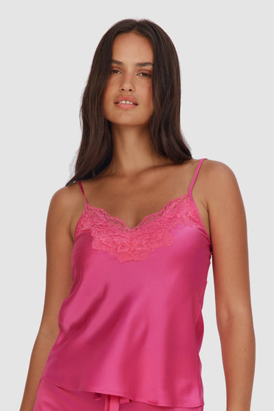 Sienna Camisole & Shorts Set – Fuchsia, Midnight, Pearl, Champagne