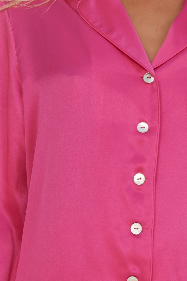 Luxe Signature Pajamas – Pearl, Fuchsia, Midnight, Champagne