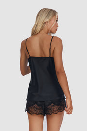 Sienna Camisole & Shorts Set – Fuchsia, Midnight, Pearl, Champagne