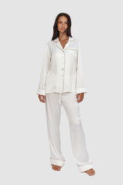 Luxe Signature Pajamas – Pearl, Fuchsia, Midnight, Champagne