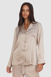 Luxe Signature Pajamas – Pearl, Fuchsia, Midnight, Champagne