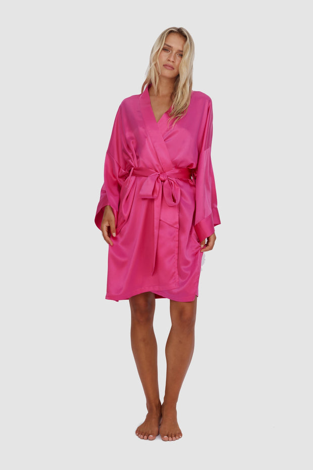 Opulence Robe | Champagne, Pearl, Fuchsia, Midnight