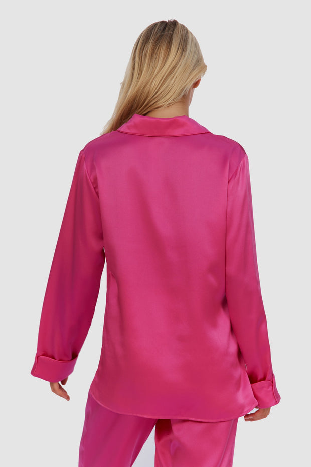 Luxe Signature Pajamas – Pearl, Fuchsia, Midnight, Champagne